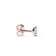 SINGLE MARQUISE DIAMOND EARRING IN ROSE GOLD - DIAMOND EARRINGS - EARRINGS
