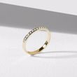 GOLD RING WITH DIAMONDS - WOMEN'S WEDDING RINGS - WEDDING RINGS