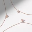 HEART-SHAPED MORGANITE PENDANT IN ROSE GOLD - MORGANITE NECKLACES - NECKLACES