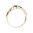 RING WITH EMERALD IN YELLOW GOLD - EMERALD RINGS - RINGS