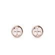 SIMPLE MORGANITE EARRINGS IN ROSE GOLD - MORGANITE EARRINGS - EARRINGS