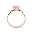 DIAMOND AND MORGANITE RING IN ROSE GOLD - MORGANITE RINGS - RINGS