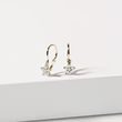 BOUCLES D'OREILLES ÉTOILES EN OR JAUNE AVEC DIAMANTS - BOUCLES D'OREILLES POUR ENFANTS - BOUCLES D'OREILLES