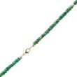 DARK GREEN EMERALD NECKLACE IN GOLD - MINERAL NECKLACES - NECKLACES