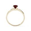 GARNET RING IN 14K YELLOW GOLD - GARNET RINGS - RINGS