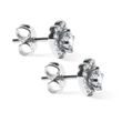 BOUCLES D'OREILLES CŒUR EN OR BLANC AVEC DIAMANTS - BOUCLES D'OREILLES EN DIAMANT - BOUCLES D'OREILLES