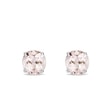 MORGANITE STUD EARRINGS IN WHITE GOLD - MORGANITE EARRINGS - EARRINGS