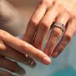 RING HALF-ETERNITY IN ROSE GOLD WITH DIAMONDS - WOMEN'S WEDDING RINGS - WEDDING RINGS