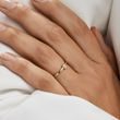 EMERALD CUT DIAMOND GOLD RING - DIAMOND ENGAGEMENT RINGS - ENGAGEMENT RINGS