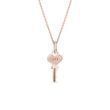 LOVE KEY PENDANT IN ROSE GOLD - ROSE GOLD NECKLACES - NECKLACES
