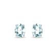 AQUAMARINE NECKLACE IN 14K WHITE GOLD - TOPAZ EARRINGS - EARRINGS