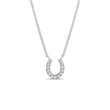 DIAMOND HORSESHOE NECKLACE IN WHITE GOLD - DIAMOND NECKLACES - NECKLACES