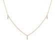 MARQUISE DIAMOND NECKLACE IN YELLOW GOLD - DIAMOND NECKLACES - NECKLACES