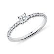 PRINCESS CUT DIAMOND RING IN WHITE GOLD - ENGAGEMENT DIAMOND RINGS - ENGAGEMENT RINGS