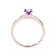 RING AUS ROSÉGOLD MIT VIOLETTEM AMETHYSTEN - RINGE AMETHYST - RINGE