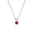 NECKLACE WITH RUBY ​​IN GOLD - RUBY NECKLACES - NECKLACES