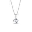 WHITE GOLD NECKLACE WITH 1CT LAB GROWN DIAMOND - DIAMOND NECKLACES - NECKLACES