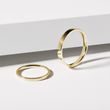 HIS AND HERS MINIMALIST GOLD WEDDING BAND SET - YELLOW GOLD WEDDING SETS - WEDDING RINGS