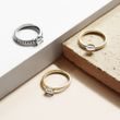 MOISSANIT RING IN GELBGOLD - RINGE GELBGOLD - RINGE