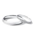 WHITE GOLD WEDDING RING SET WITH CURVED PROFILE - WHITE GOLD WEDDING SETS - WEDDING RINGS