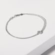 WHITE GOLD BRACELET WITH DIAMONDS - DIAMOND BRACELETS - BRACELETS