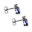 OVAL SAPPHIRE EARRINGS IN WHITE GOLD - SAPPHIRE EARRINGS - EARRINGS