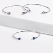 SAPPHIRE BRACELET IN WHITE GOLD - CUFF BRACELETS - BRACELETS