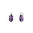 AMETHYST OHRRRINGE IN WEISSGOLD - OHRRINGE AMETHYST - OHRRINGE