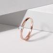 MINIMALIST ENGAGEMENT RING IN ROSE GOLD - SOLITAIRE ENGAGEMENT RINGS - ENGAGEMENT RINGS