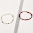 COLORED SPINEL YELLOW GOLD BRACELET - MINERAL BRACELETS - BRACELETS