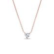 DIAMOND HEART ROSE GOLD NECKLACE - DIAMOND NECKLACES - NECKLACES