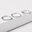 WIDE WHITE GOLD FLAT TOP PINKY RING - WHITE GOLD RINGS - RINGS