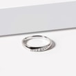 WHITE GOLD WEDDING RING WITH VARIOUS DIAMONDS - WOMEN'S WEDDING RINGS - WEDDING RINGS