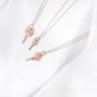 ROSE GOLD KEY PENDANT - ROSE GOLD NECKLACES - NECKLACES