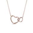 LINKED HEARTS NECKLACE IN 14K ROSE GOLD - ROSE GOLD NECKLACES - NECKLACES