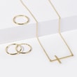 CROSS PENDANT IN YELLOW GOLD - YELLOW GOLD NECKLACES - NECKLACES