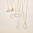 YELLOW GOLD HEART NECKLACE - YELLOW GOLD NECKLACES - NECKLACES