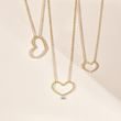 DIAMOND NECKLACE HEART IN GOLD - DIAMOND NECKLACES - NECKLACES