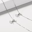 PENDENTIF OISEAU EN OR BLANC - COLLIERS POUR ENFANTS - COLLIERS