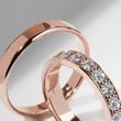 LUXURIÖSER RING AUS ROSÉGOLD MIT DIAMANT - TRAURINGE FÜR DAMEN - TRAURINGE