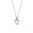 STRAWBERRY NECKLACE IN 14K ROSE GOLD - DIAMOND NECKLACES - NECKLACES
