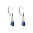 PADLOCKS EARRINGS MADE OF WHITE GOLD WITH SAPPHIRES - SAPPHIRE EARRINGS - EARRINGS