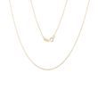 LADIES 50 CM ROLO CHAIN NECKLACE IN GOLD - GOLD CHAINS - NECKLACES