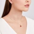 ORANGE MOONSTONE NECKLACE IN YELLOW GOLD - SEASONS COLLECTION - KLENOTA COLLECTIONS