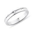 LADIES WHITE GOLD WEDDING RING WITH THREE DIAMONDS - WOMEN'S WEDDING RINGS - WEDDING RINGS