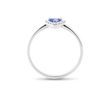 TANZANITE RING WITH DIAMONDS IN WHITE GOLD - TANZANITE RINGS - RINGS