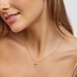 BRILLIANT DIAMOND CROSS NECKLACE IN ROSE GOLD - DIAMOND NECKLACES - NECKLACES