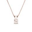 MORGANITE NECKLACE IN ROSE GOLD - MORGANITE NECKLACES - NECKLACES