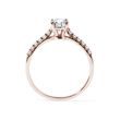 HALF CARAT DIAMOND ROSE GOLD ENGAGEMENT RING - DIAMOND ENGAGEMENT RINGS - ENGAGEMENT RINGS