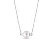 FRESHWATER PEARL NECKLACE IN 14K WHITE GOLD - PEARL PENDANTS - PEARL JEWELRY
